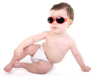 Infant Wearing Cool Shades